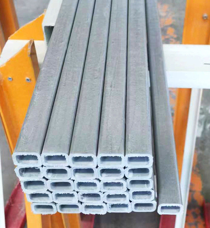 Tubo rectangular de fibra de vidrio de 30 mm Tubo de FRP ligero para mango de hockey sobre hielo y más