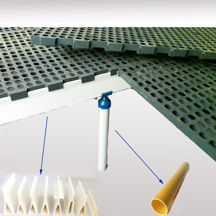 Servicio de corte suave 120 mm de altura de fibra de vidrio de triángulo de apoyo de la viga para el suelo de aves de corral