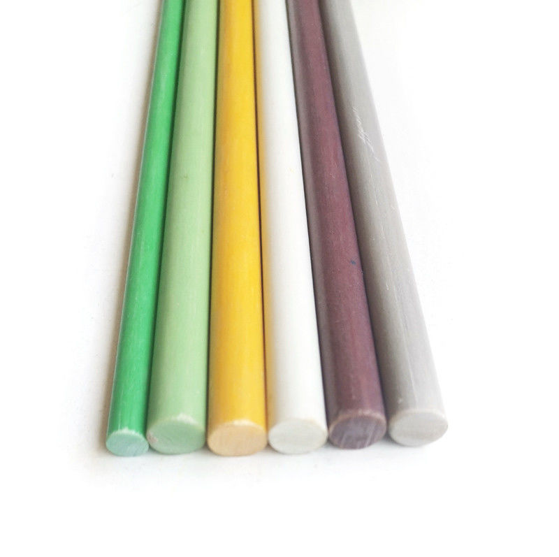 Servicio de corte de 16 mm de alta resistencia varilla de fibra de vidrio blanca para estacas lisas y flexibles