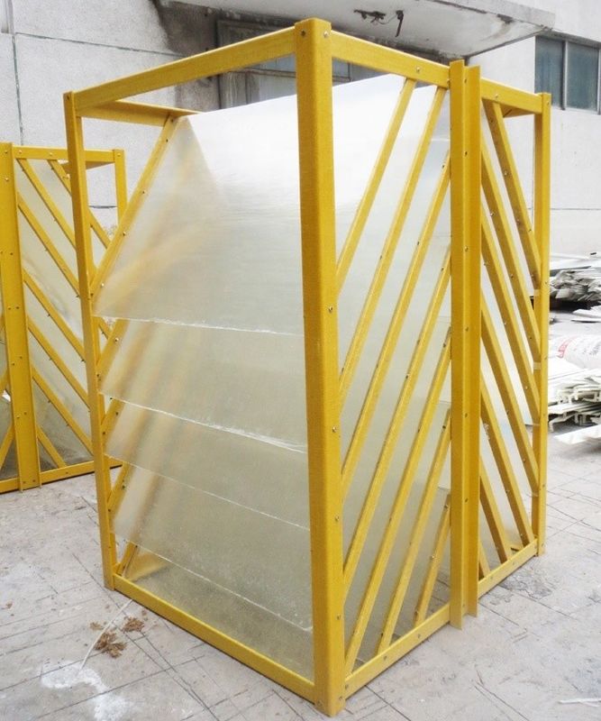 1m a 11.6m de longitud estructura de FRP de fibra de vidrio personalizada para la planta de tratamiento de aguas residuales